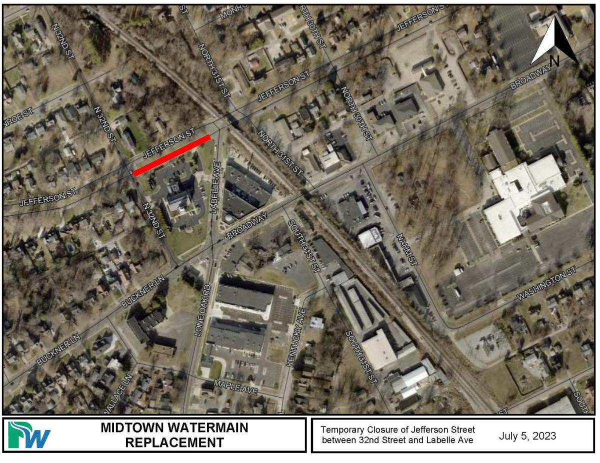 Jefferson Street map